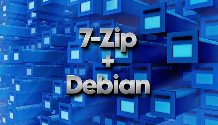 Debian 7zip